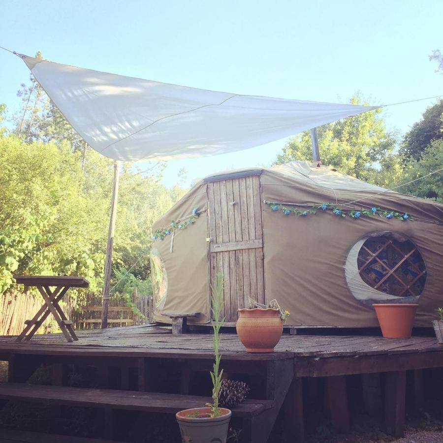Star Gazing Luxury Yurt With River Views, Off Grid Eco Living Vale do Barco Buitenkant foto
